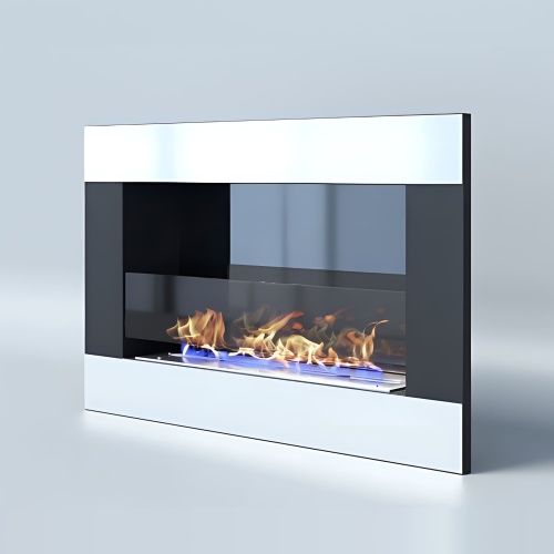 Биокамин "Русский огонь" Модерн 800V встраиваемый (высота 500мм.) с защитным стеклом