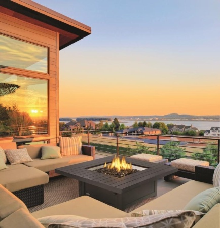 Стол-камин газовый NapoLEOn Hampton 127х82 см Стол-камин газовый NapoLEOn Hampton 127х82 см