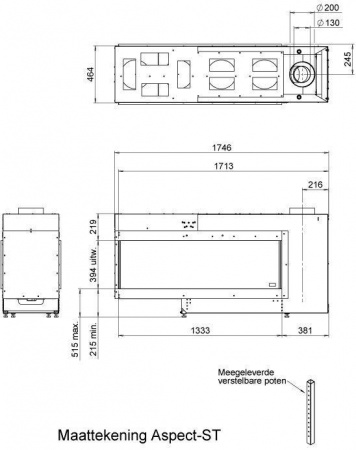 Газовый камин Faber Aspect ST XL