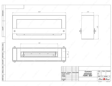 Биокамин SteelHeat WALL FRAME ONE 1000 серый, стемалит Биокамин SteelHeat WALL FRAME ONE 1000 серый, стемалит по цене 55 650 руб.