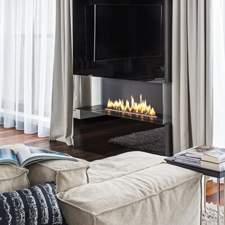 Биокамин  Fire Line Electronic L=990 black по цене 444 000 руб.