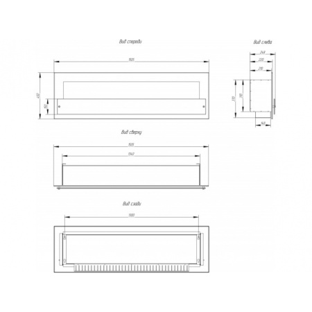 Биокамин Window 1000 Glass Арома grey по цене 51 700 руб.