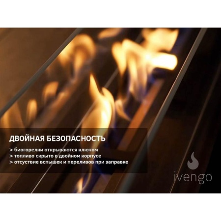 Биокамин IVENGO STANDARD 1000 без BlackSide по цене 79 105 руб.