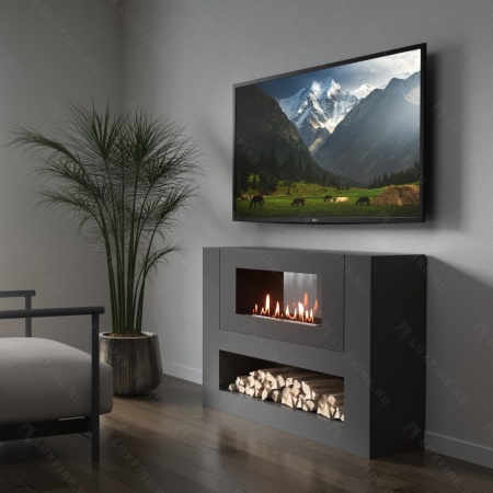 Тумба LUXFIRE с биокамином "Лукоморье" 1200 (графит) Тумба LUXFIRE с биокамином "Лукоморье" 1200 (графит) по цене 81 438 руб.