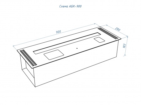 Автоматический биокамин Lux Fire Smart Flame 900 Black по цене 
