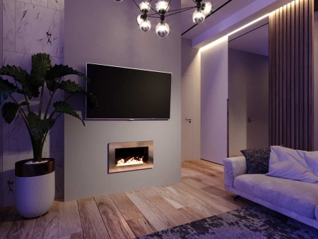 Биокамин "Русский огонь" Барокко 650V встраиваемый с защитным стеклом по цене 32 450 руб.